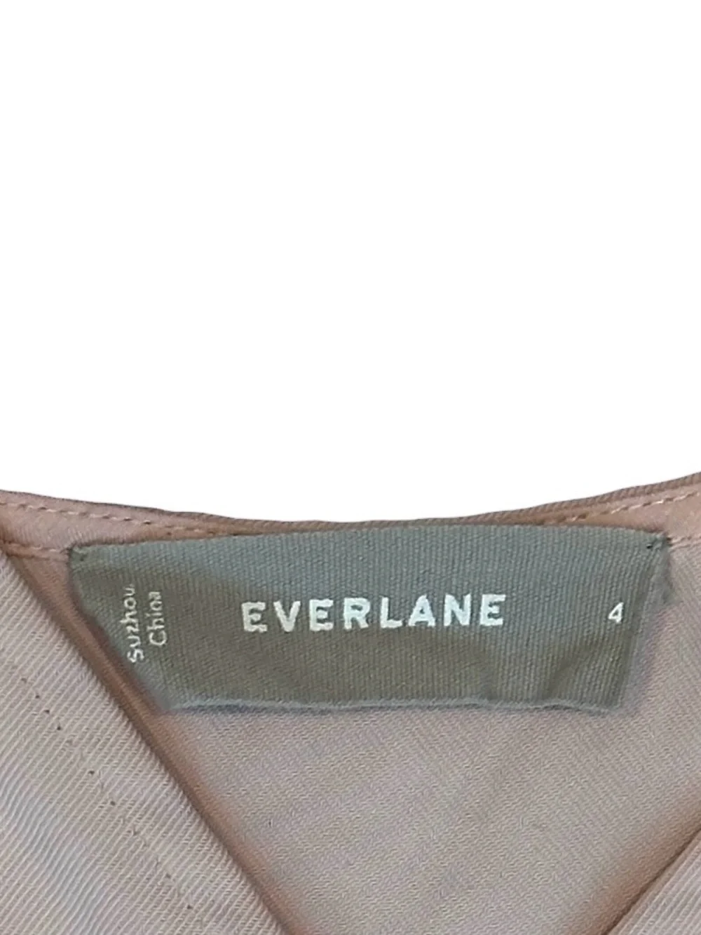 Everlane Japanese GoWeave Sleeveless Wrap Mini Dress Dusty Blush Pink Women’s 4